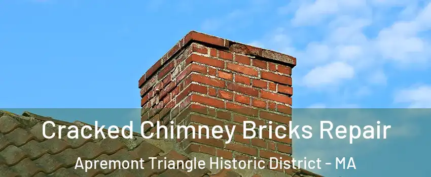 Cracked Chimney Bricks Repair Apremont Triangle Historic District - MA