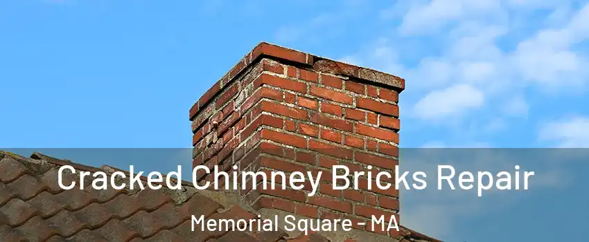 Cracked Chimney Bricks Repair Memorial Square - MA