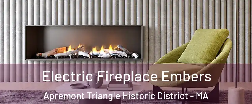 Electric Fireplace Embers Apremont Triangle Historic District - MA