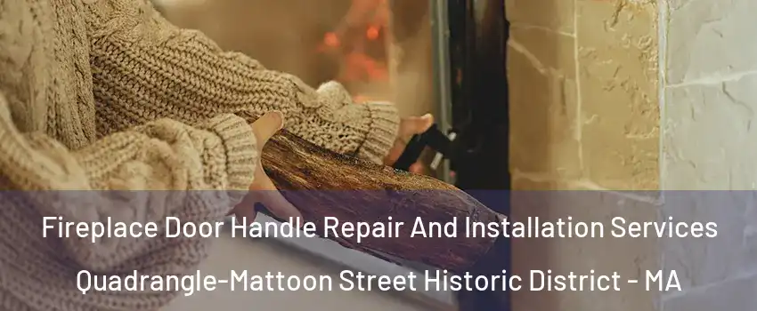 Fireplace Door Handle Repair And Installation Services Quadrangle-Mattoon Street Historic District - MA