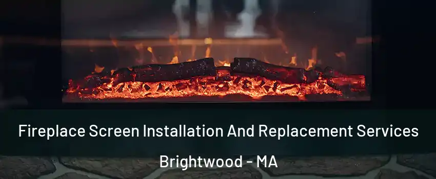 Fireplace Screen Installation And Replacement Services Brightwood - MA