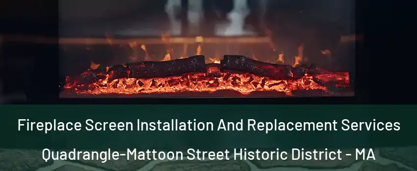 Fireplace Screen Installation And Replacement Services Quadrangle-Mattoon Street Historic District - MA