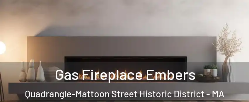 Gas Fireplace Embers Quadrangle-Mattoon Street Historic District - MA