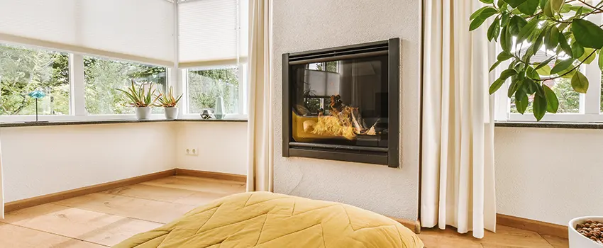 Residential Fireplace Ceramic Glass Installation in Merrick, MA