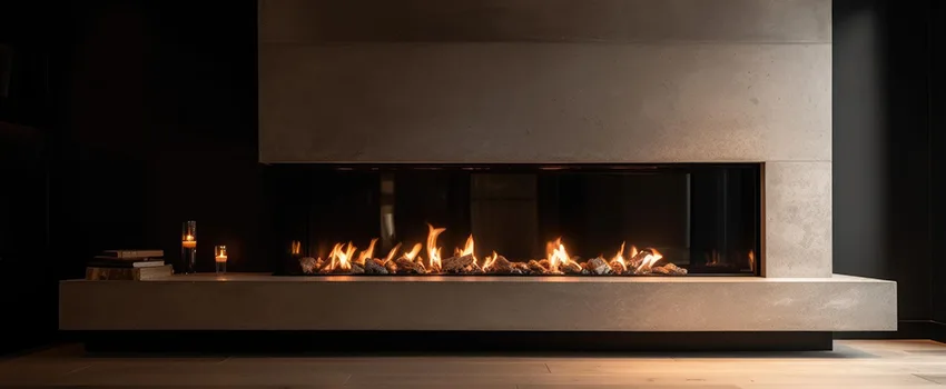 Gas Fireplace Ember Bed Design Services in Merrick, Massachusetts