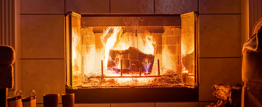 Mendota Hearth Landscape Fireplace Installation in Stearns Square, Massachusetts