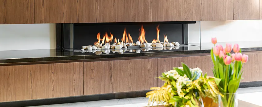 Double-height Fireplace Design Refurbishment in Six Corners, Massachusetts