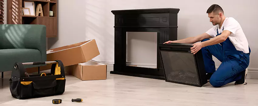 Old Rusted Metal Fireplace Repair And Replacement in Pine Point, MA