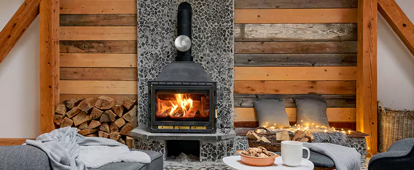 Thelin Hearth Products Direct Vent Gas Stove Fireplace Inspection in Stearns Square, Massachusetts