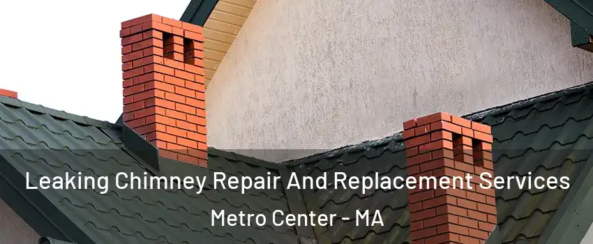 Leaking Chimney Repair And Replacement Services Metro Center - MA