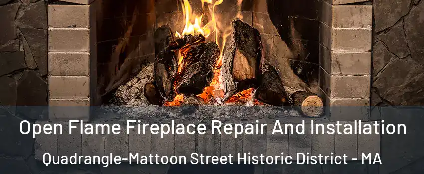 Open Flame Fireplace Repair And Installation Quadrangle-Mattoon Street Historic District - MA