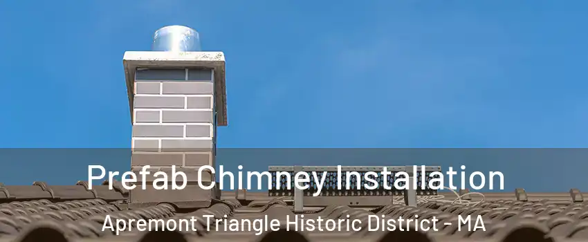 Prefab Chimney Installation Apremont Triangle Historic District - MA