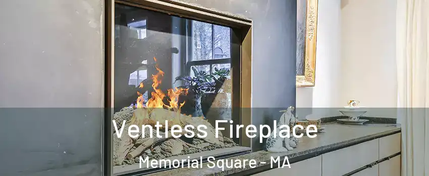 Ventless Fireplace Memorial Square - MA
