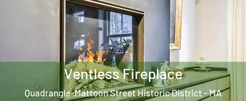 Ventless Fireplace Quadrangle-Mattoon Street Historic District - MA