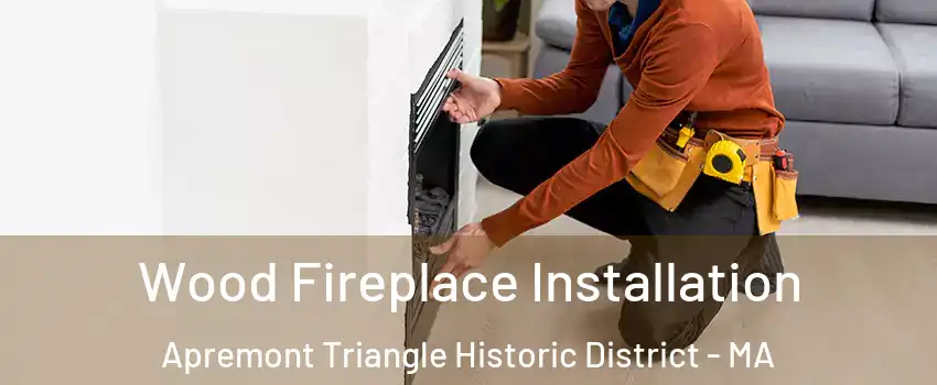 Wood Fireplace Installation Apremont Triangle Historic District - MA